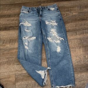 American Eagle Outfitters Distressed Denim Boyfriend Jeans